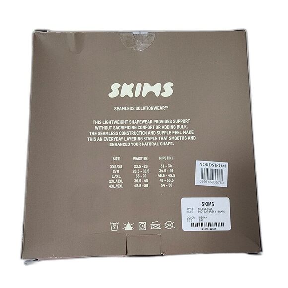 Skims Sculpting Snaps Bodysuit Small/Medium - Picture 2 of 7